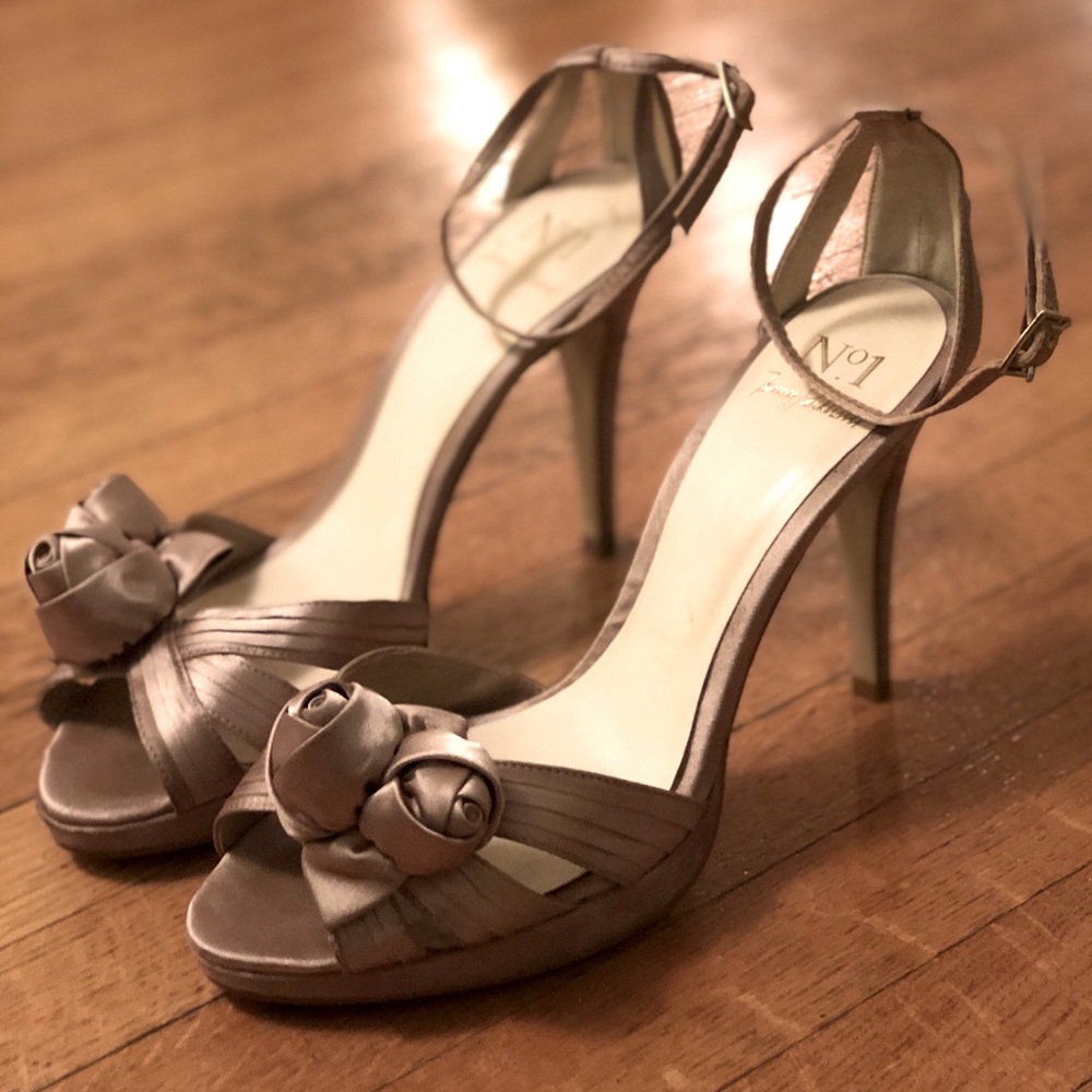 No. 1 by Jenny Packham Rosebud Corsage Sandals
